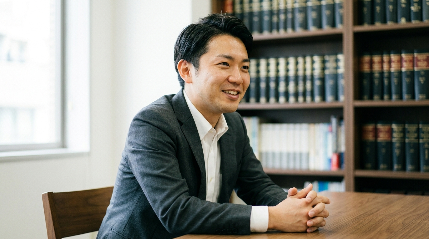 再生の歩み法律事務所の弁護士が、相談者の悩みに親身に耳を傾けている様子。安心して相談できる雰囲気が伝わります。